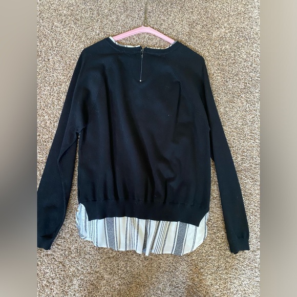 Layered Black Sweater - Picture 3 of 4